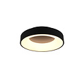 Trio Lighting Soft round matte black ceiling lamp LED 27W 4000K - Ideal for creating a cozy atmosphere