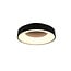 Trio Lighting Zacht ronde mat zwarte plafondlamp LED 27W 4000K - Perfect voor sfeervolle verlichting