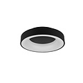 Soft round matte black ceiling lamp LED 27W 4000K