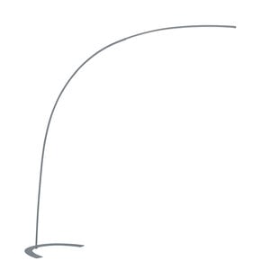 Trio Lighting Eye-catching curved titanium floor lamp LED 18W DIM 3000K