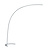 Eye-catching curved titanium floor lamp LED 18W DIM 3000K