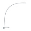 Eye-catching curved titanium floor lamp LED 18W DIM 3000K