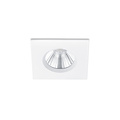 Square IP65 budget recessed spot matt white LED 1x5.5W DIM 3000K