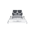 Square IP65 budget recessed spot matt white LED 1x5.5W DIM 3000K