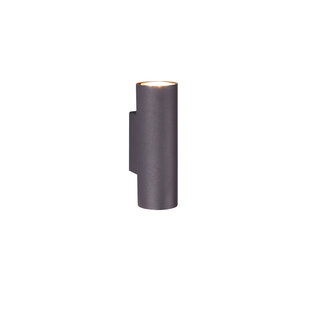 Trio Lighting Matt black above/below wall spot 2xGU10