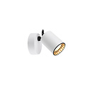 Trio Lighting Trio Lighting Single wit/zwarte accent wand/plafondspot 1xGU10 mat wit - Perfecte verlichting voor elke ruimte