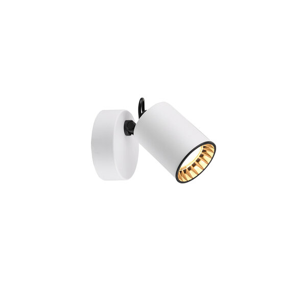 Trio Lighting Trio Lighting Einzelner weiß/schwarzer Akzent-Wand-/Deckenspot 1xGU10 mattweiß - Perfekte Beleuchtung für jeden Raum