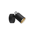 Spot mural/plafond d'accent simple 1xGU10 noir mat