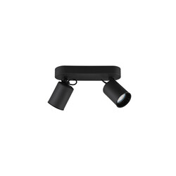 Trio Lighting Duo-Akzent-Deckenspot 2xGU10 schwarz matt