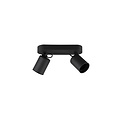 Trio Lighting Trio Lighting Duo accent ceiling spot 2xGU10 black matt - Ideal for creating a modern atmosphere in any room