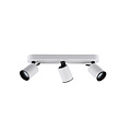 Trio Lighting Trio foco de techo blanco/negro acento 3xGU10 blanco mate - Iluminación perfecta para cualquier espacio