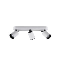 Trio foco de techo blanco/negro acento 3xGU10 blanco mate