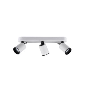 Trio foco de techo blanco/negro acento 3xGU10 blanco mate
