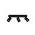 Trio accent plafond spot 3xGU10 noir mat