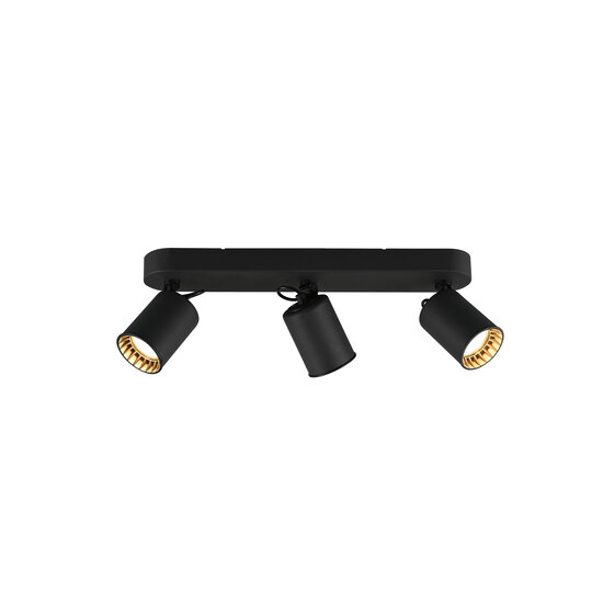 Trio Lighting Trio foco de techo acentuado 3xGU10 negro mate - Iluminación ideal para cualquier espacio