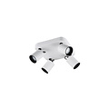 Trio Lighting Trio Lighting Quartet foco de techo blanco/negro 4xGU10 blanco mate - Iluminación elegante para cualquier interior
