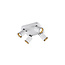 Trio Lighting Trio Lighting Quartet foco de techo blanco/negro 4xGU10 blanco mate - Iluminación elegante para cualquier interior