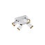 Trio Lighting Trio Lighting Quartet white/black accent ceiling spot 4xGU10 white matt - Stylish lighting for any interior