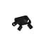 Trio Lighting Trio Lighting Quartet accent ceiling spot 4xGU10 black matt - Ideal for stylish lighting in any space