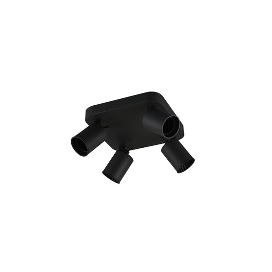 Trio Lighting Trio Lighting Quartet foco de techo acentuado 4xGU10 negro mate - Ideal para una iluminación elegante en cualquier espacio