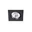 Tight square rotatable recessed spot LED 1x5.5W 3000K matt black