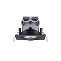 Spot encastré orientable carré étroit LED 1x5,5W 3000K noir mat