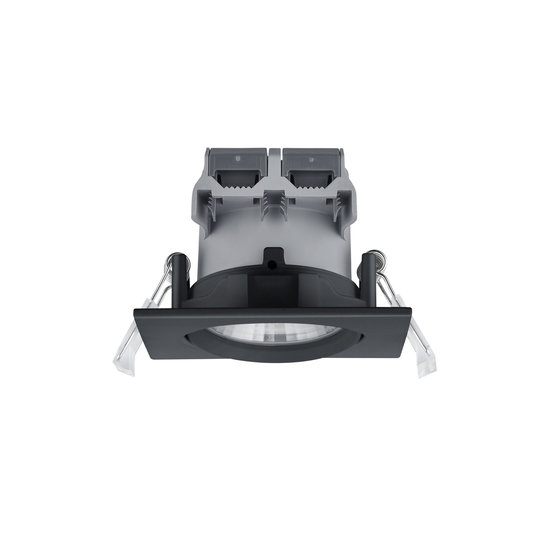 Enger, quadratischer, drehbarer Einbaustrahler LED 1x5,5W 3000K mattschwarz