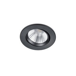 Runder drehbarer Einbauspot LED 1x5,5W 3000K schwarz matt