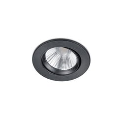 Trio Lighting Round rotatable recessed spot LED 1x5.5W 3000K black matt