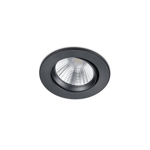 Trio Lighting Runder drehbarer Einbauspot LED 1x5,5W 3000K schwarz matt