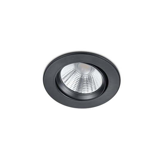 Trio Lighting Trio Lighting Foco empotrado redondo giratorio LED 1x5,5W 3000K negro mate - Iluminación ideal para cualquier espacio