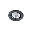 Ronde draaibare inbouwspot LED 1x5,5W 3000K zwart mat