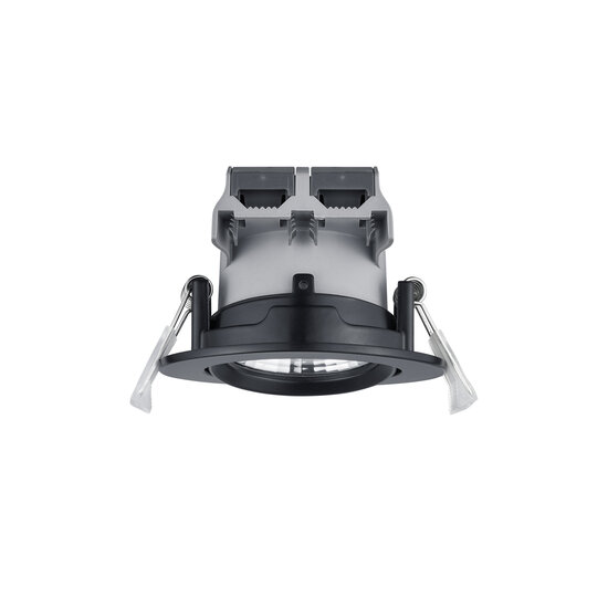 Round rotatable recessed spot LED 1x5.5W 3000K black matt