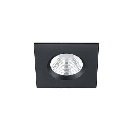 Trio Lighting Trio Lighting Square IP65 matte black cheap recessed spot LED 1x5.5W DIM 3000K - Ideal for humid spaces