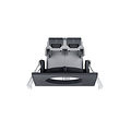 Vierkante IP65 mat zwart goedkope inbouwspot LED 1x5,5W DIM 3000K