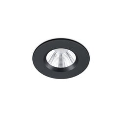 Trio Lighting Foco empotrado redondo IP65 negro mate LED 1x5,5W DIM 3000K