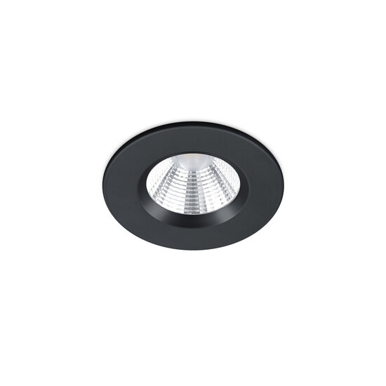 Trio Lighting Trio Lighting Runder IP65 schwarz matt Einbaustrahler LED 1x5,5W DIM 3000K - Perfekte Beleuchtung für jeden Raum