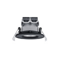 Runder IP65 schwarz matt Einbaustrahler LED 1x5,5W DIM 3000K