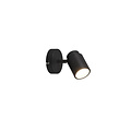 Adjustable IP44 moisture-resistant matt black wall/ceiling spotlight 1xGU10 5W