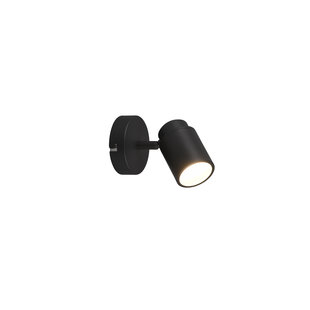 Trio Lighting Ausrichtbarer IP44 feuchtigkeitsbeständiger mattschwarzer Wand-/Deckenstrahler 1xGU10 5W