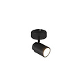 Adjustable IP44 moisture-resistant matt black wall/ceiling spotlight 1xGU10 5W