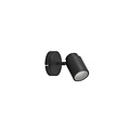 Trio Lighting Trio Lighting Spot mural/plafond orientable IP44 résistant à l'humidité noir mat 1xGU10 5W - Idéal pour les environnements humides