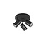 Trio Lighting Trio Lighting Round waterproof ceiling spot matt black 3xGU10 5W - Ideal for humid spaces
