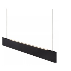 Hanging lamp above dining table / desk 36WLED sleek black dimmable