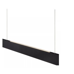 Hanglamp boven eettafel/bureau 36W LED strak zwart dimbaar