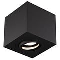 Fantasia Olala spot de plafond carré à fixation GU10, orientable, aluminium gris brossé, 90 x 90 x 95mm