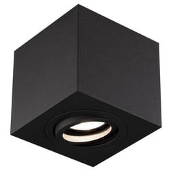 Fantasia Olala spot plafond carré GU10 90mm gris aluminium