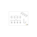 Straight bathroom ceiling spots 4xGU10 5W matt black