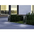 Ganges LED Außenstehleuchte, dreieckig, 9W, 3000K, 1000 Lumen, IP54, Aluminiumguss, anthrazit