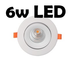 Spot encastré dimmable design 6W taille de trou 70mm à 85mm garantie 5 ans